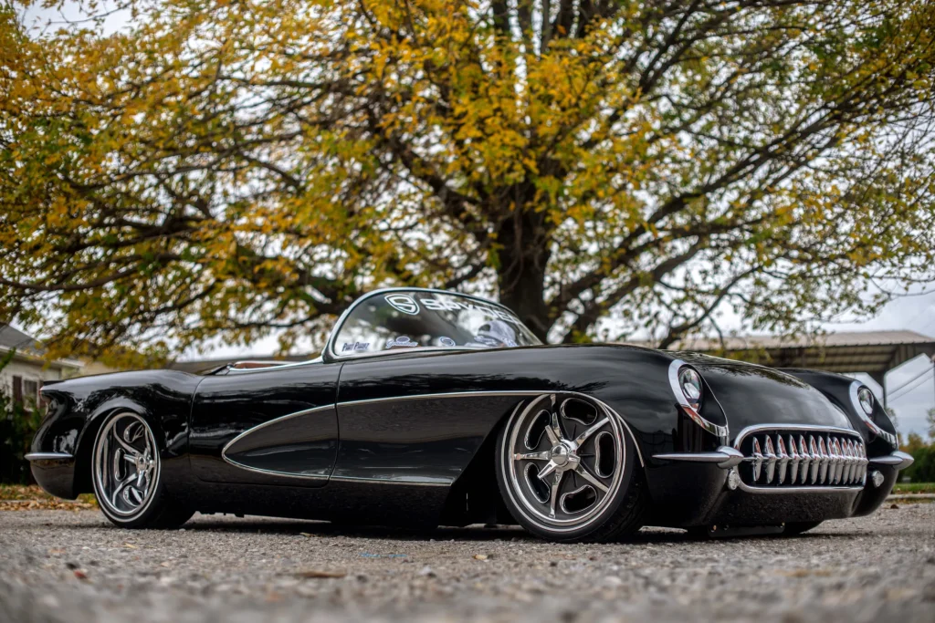 The DTAB Customs 1954 Corvette restomod, built at Downtown Auto Body in Shawnee